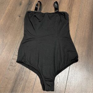 BLACK VINTAGE CONFIDENTIAL SOCIETY BODYCON BODYSUIT